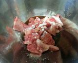 牛カルビとチンゲン菜の炒めもの作り方1写真