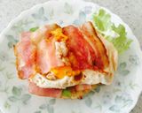 簡単☆ベーコンエッグでライスバーガー作り方8写真