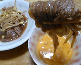 牛肉と大豆もやしのすき焼き風☆生卵で作り方5写真
