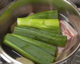 圧力鍋で短時間トロトロ！豚の角煮作り方1写真