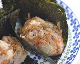 きんぴら牛蒡おにぎり♪作り方8写真