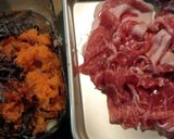 すりおろし野菜と塩昆布漬け♪焼しゃぶ作り方1写真