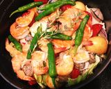 STAUBアサリと海老の野菜白ワイン蒸作り方5写真
