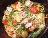 STAUBアサリと海老の野菜白ワイン蒸作り方6写真