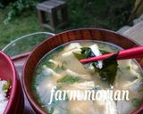 農園レシピ・ワカメと豆腐のお味噌汁作り方5写真