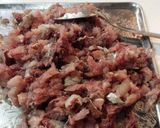 牛蒡と人参入り♪イワシのお好み焼き作り方1写真