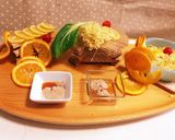 オレンジと食べる☆辛みそ豚骨つけ麺ランチ作り方4写真