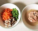 鮭の中骨缶・いなりあげで☆簡単彩り煮☆作り方2写真
