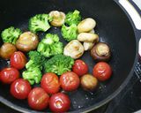 マッシュルームの彩り野菜炒め♪作り方3写真