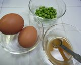 娘に伝えたい＊簡単♪えんどう豆の卵焼き＊作り方1写真
