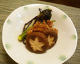 簡単♪ 茄子・椎茸・オクラの肉みそ添え作り方8写真