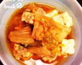 ♪うちのキムチ鍋には鶏団子がた〜っぷり♪作り方8写真