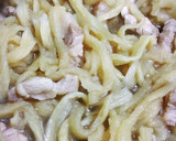 簡単！切り干し大根と豚肉のほっこり煮物作り方4写真