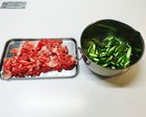 牛肉とアスパラガスのオイスターソース炒め作り方1写真