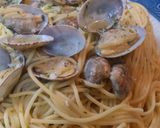 あさりの酒蒸しパスタ バター醤油風味作り方5写真