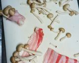 高野豆腐としめじの肉巻き作り方1写真