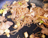 糸こん 豚肉 ネギのすき焼き風★お弁当に作り方5写真