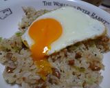 納豆炒飯玉子乗っけ作り方7写真