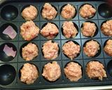 たこ焼き器でプチハンバーグ＆目玉焼♪作り方3写真