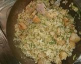 ゴロゴロ豚バラ肉のバター醤油めし☆作り方5写真