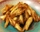 ルバーブdeお惣菜☆艶ささがけゴボウ★作り方5写真