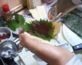 のり巻き豆腐の梅しそチーズ焼き作り方4写真