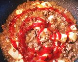 辛くないケチャップ味の麻婆豆腐作り方6写真
