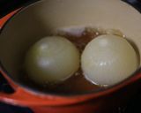 天然だしパックで作る 新玉ねぎの煮物作り方4写真