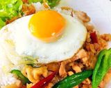 ランチに☆カフェ風☆チキンガパオライス作り方5写真