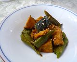 かぼちゃ＆ししとうのごまナムル風作り方6写真