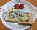 納豆としらすのトースト作り方4写真
