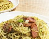 楽々♪ガリバタパスタゆかり風味作り方5写真