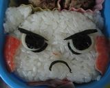 しゅらコマのお弁当（キャラ弁）作り方2写真