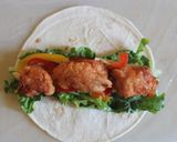 ラップサンド*からあげ&エビフライ*作り方3写真