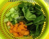 青梗菜の中華風どんぶり《幼児食》作り方1写真
