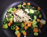 青梗菜の中華風どんぶり《幼児食》作り方3写真