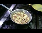 手軽8分レシピ、キノコの和風パスタ。作り方4写真