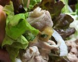 胡麻ネギソースで食べる冷しゃぶサラダ作り方5写真