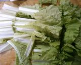 山東菜と 椎茸 えのきの ピリ辛中華煮！作り方2写真