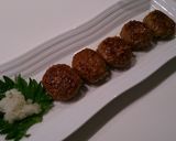 人参ドレッシングでハンバーグ作り方4写真