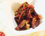 居酒屋風牛すじピリ辛炒め！お酒のアテに！作り方9写真