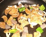 豚レバーとコンニャクのジンギスカン風炒め作り方5写真
