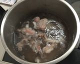 ぷりぷり牛スジのデミ煮丼作り方1写真