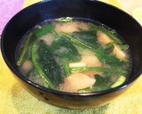 簡単☆豆腐とほうれん草のお味噌汁作り方7写真