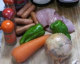 発芽玄米のジャンバラヤ風ピラフ☆炊飯器で作り方1写真