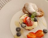 ポップオーバー☆ショートケーキ風作り方4写真