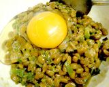 簡単★栄養満点【ピーマン入玉子あげ納豆】作り方3写真