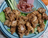 父の日、食べるラー油でとりの唐揚げ作ろう作り方4写真