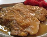 カレーオニオンソース♪豚カツ肉の漬焼き作り方2写真