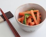 お弁当の彩に☆にんじんの胡麻和え作り方3写真